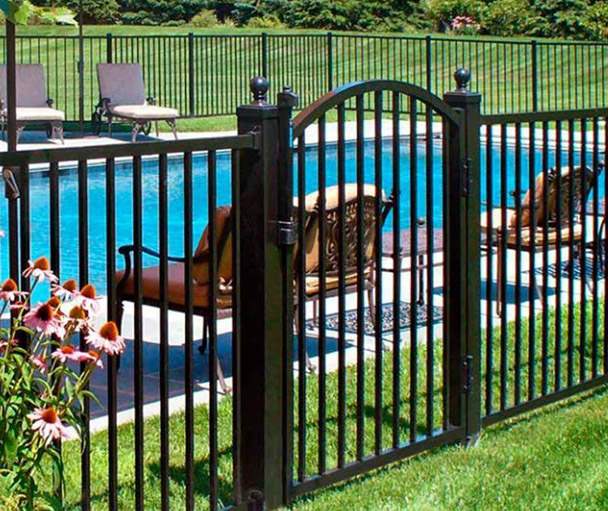 Burlington City aluminum fence